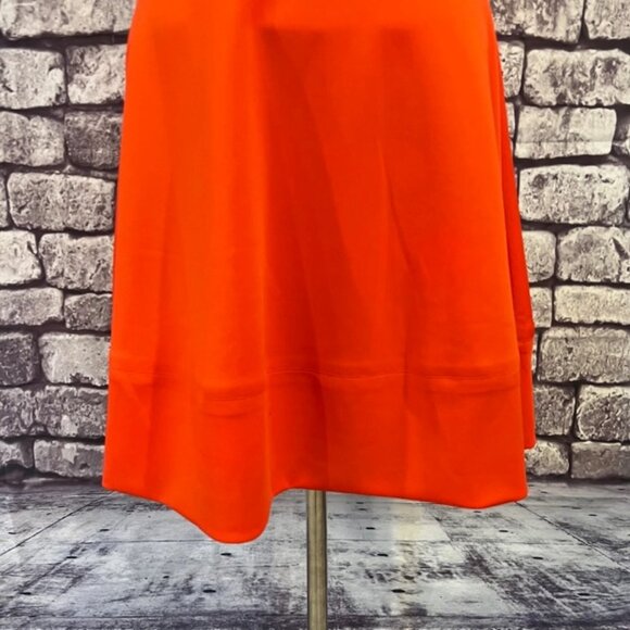 Vince Camuto Orange Sleeveless Full Zip Dress Size 8 - Picture 10 of 12